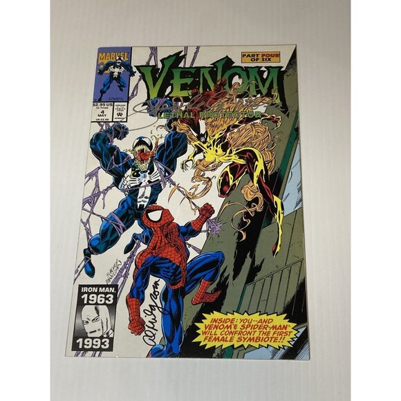 Marvel Comics Venom Lethal Protector #4 KEY, SIGNED Sam De La Rosa Al Milgrom